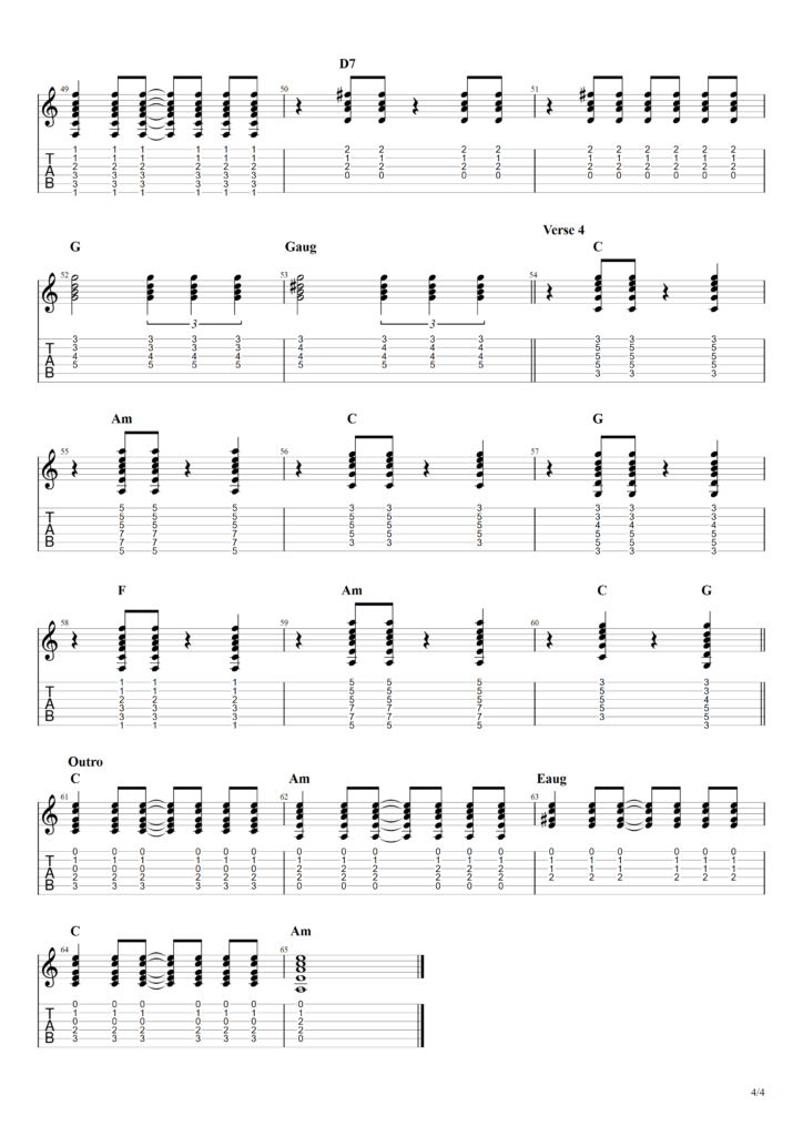 The Beatles "From Me To You" Guitar Tab