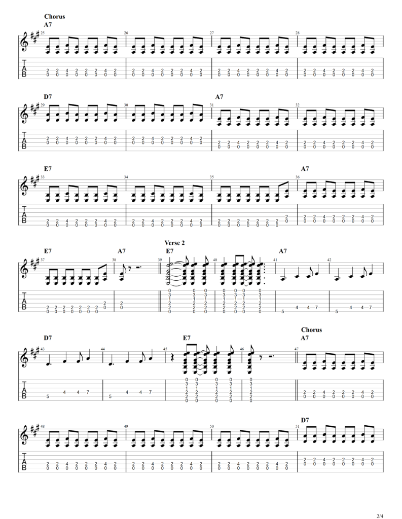 The Beatles "Rock And Roll Music" Guitar Tab