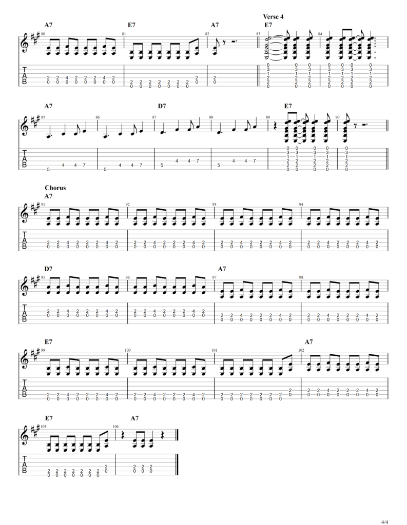 The Beatles "Rock And Roll Music" Guitar Tab
