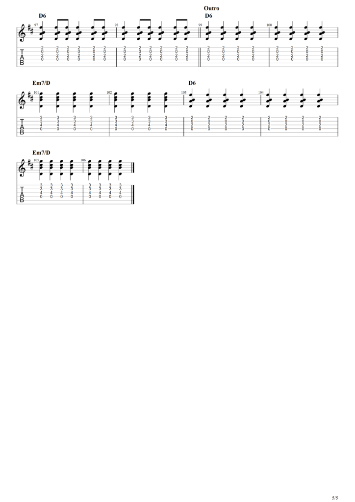 The Beatles "The Fool On The Hill" Guitar Tab
