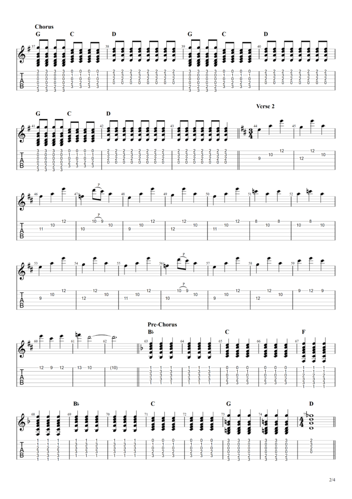 The Beatles "Lucy In The Sky With Diamonds" Guitar Tab