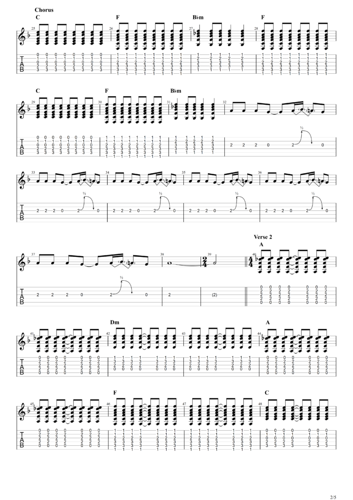 David Bowie "The Man Who Sold The World" Guitar Tab