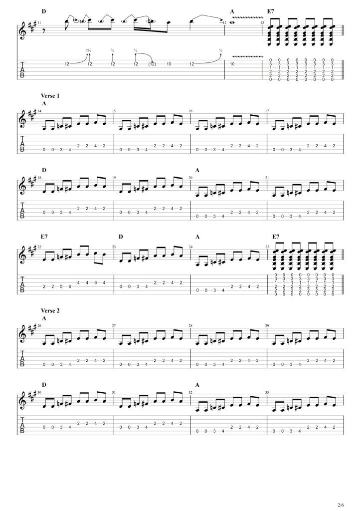 The Beatles "Dizzy Miss Lizzy" Guitar Tab