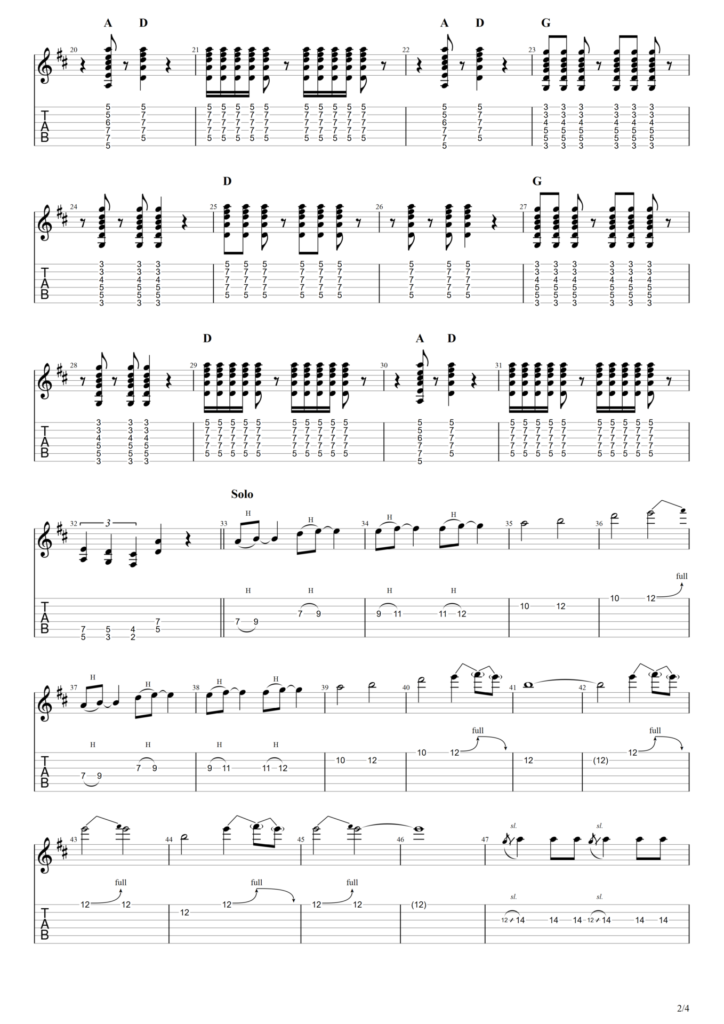 The Clash "I Fought the Law" Guitar Tab