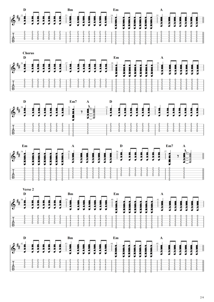 The Beatles "Tell Me Why" Guitar Tab