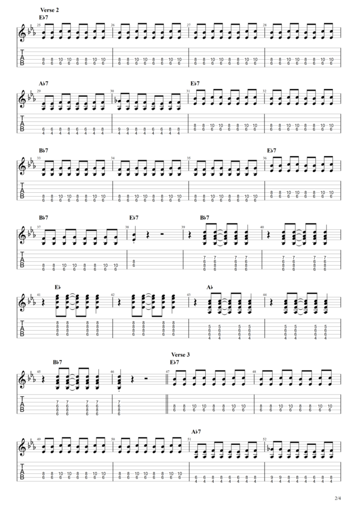 Chuck Berry "Rock and Roll Music" Guitar Tab