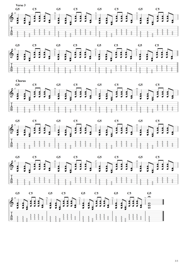Nirvana "Molly's Lips" Guitar Tab