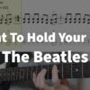 I Wanna Hold Your Hand - The Beatles | guitar tab easy - YouTube