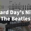 A Hard Day's Night - The Beatles | guitar tab easy - YouTube