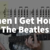 When I Get Home - The Beatles | guitar tab easy - YouTube