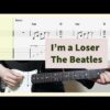 The Beatles - I'm a Loser Guitar Cover With Tab