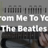 From Me To You - The Beatles | guitar tab easy - YouTube
