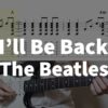 I'll Be Back - The Beatles | guitar tab easy - YouTube
