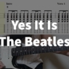 The Beatles - Yes It Is Guitar Tabs - YouTube