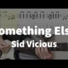 Something Else - Sid Vicious(Sex Pistols) | guitar tab easy