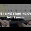 Starting Over - John Lennon Guitar Tabs