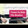 The Beatles - Ticket To Ride Guitar Cover With Tab
