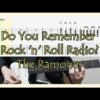 Do You Remember Rock and Roll Radio? - The Ramones Guitar Cover with Tab