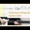 Queen - Bohemian Rhapsody Guitar Solo Cover with Tab