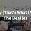 Money (That's What I Want) - The Beatles guitar tab easy - YouTube