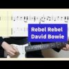 Rebel Rebel Guitar Tab - David Bowie