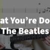 What You're Doing - The Beatles | guitar tab easy - YouTube