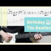 The Beatles - Birthday Guitar Tab