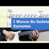 Ramones - I Wanna Be Sedated Guitar Cover With Tab