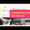 Sid Vicious - Something Else Guitar Cover with Tab
