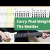 The Beatles - Carry That Weight Guitar Cover With Tab
