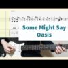 Oasis - Some Might Say Guitar Cover With Tab