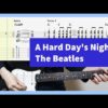 The Beatles - A Hard Day's Night Guitar Cover With Tab