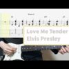 Elvis Presley - Love Me Tender Guitar Cover With Tab