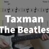 Taxman - The Beatles | guitar tab easy - YouTube