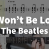It Won't Be Long - The Beatles | guitar tab easy - YouTube