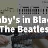 Baby's in Black - The Beatles | guitar tab easy - YouTube