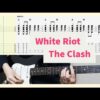 The Clash - White Riot Guitar Cover With Tab