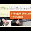The Clash - I Fought the Law Guitar Cover With Tab