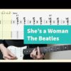 The Beatles - She's a Woman Guitar Cover With Tab